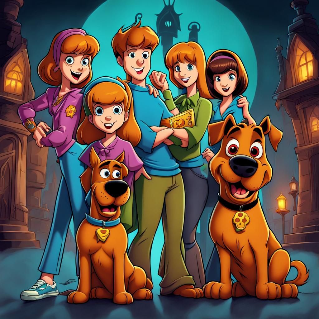 Cute Cartoon Characters with Mystery Vibes