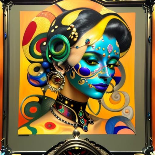 Hyperrealistic Portrait of a Futuristic Beauty