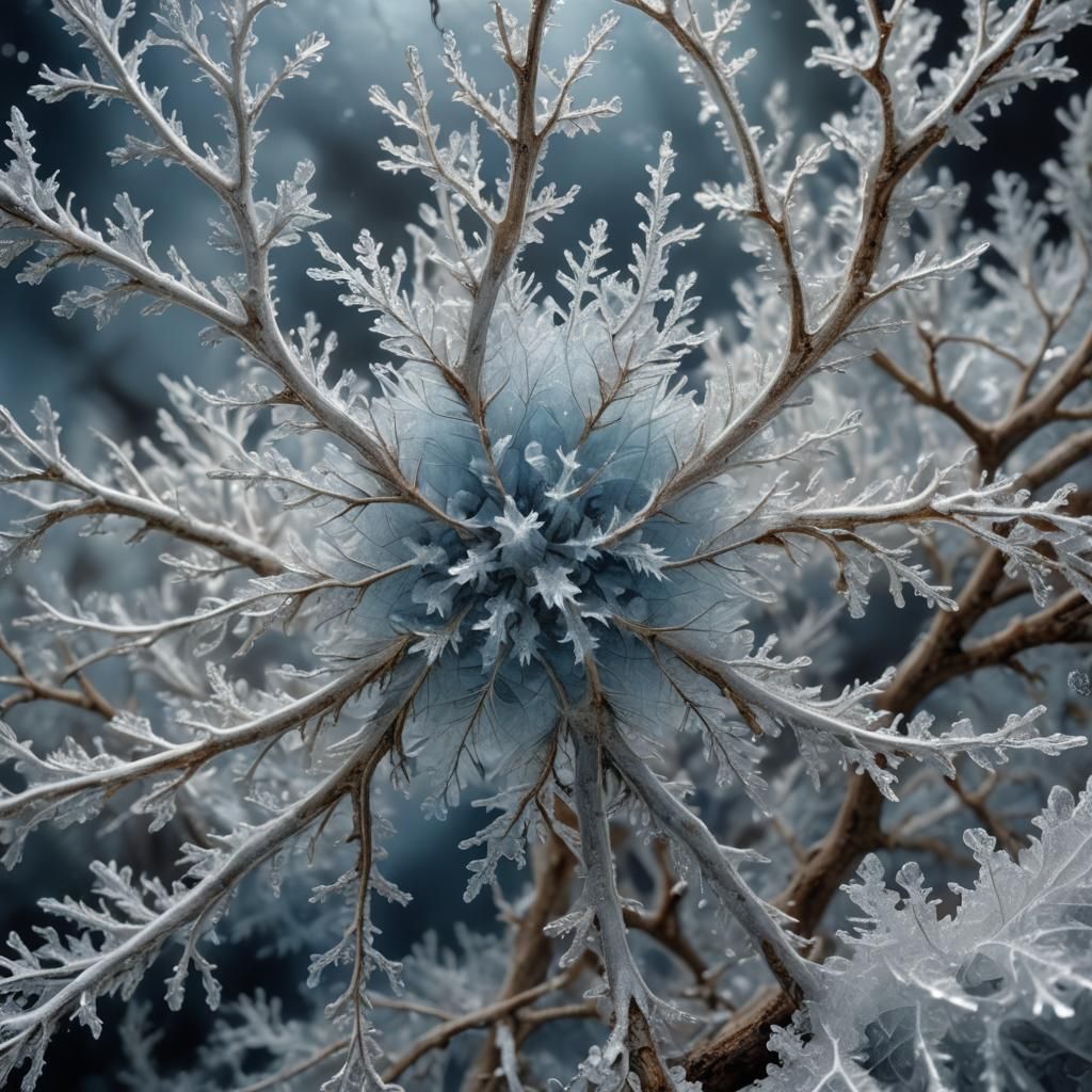 Fractal Frost in Steampunk Splendor