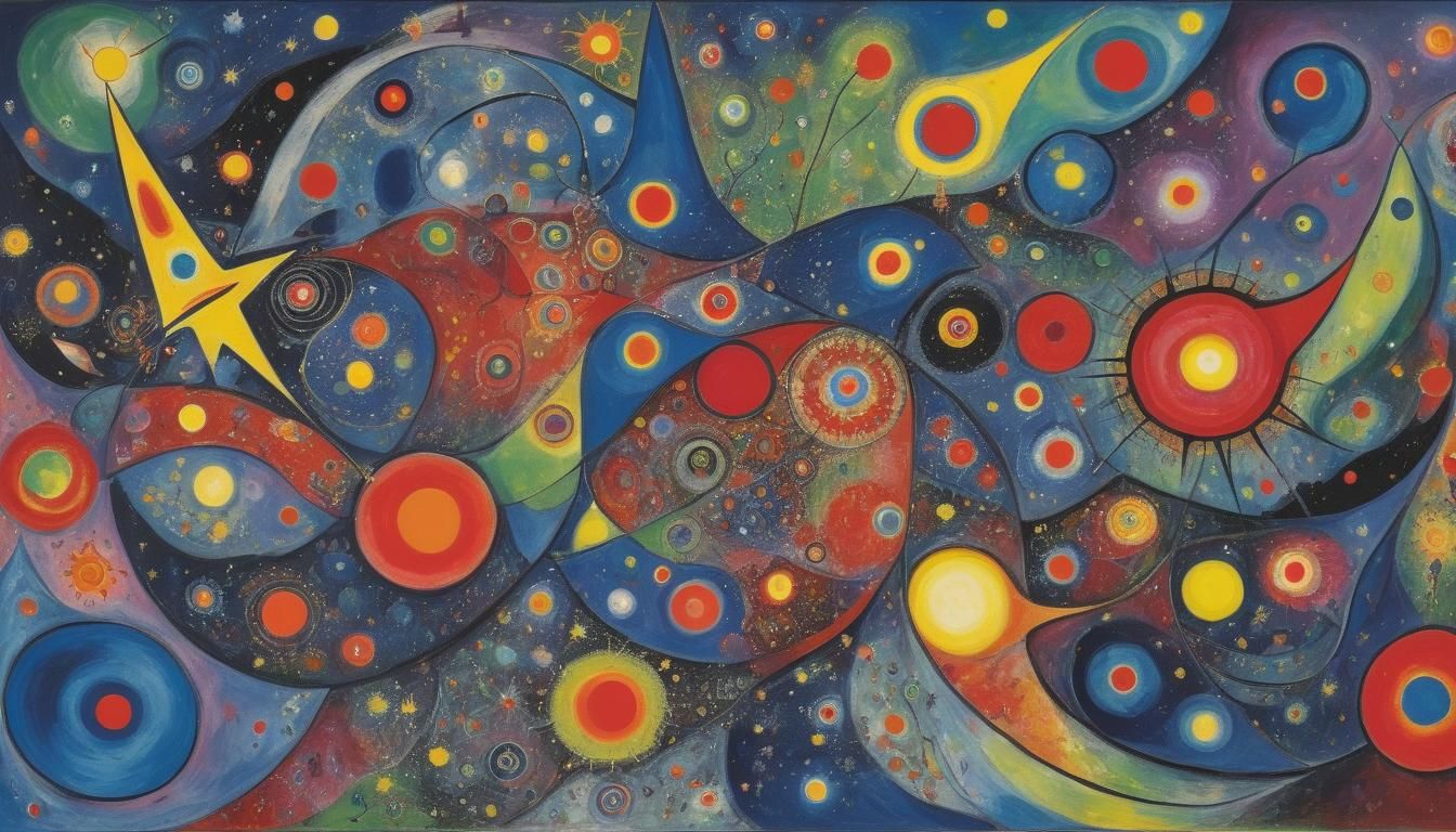 Vibrant Sagittarius Star Stream in Pop Art Style