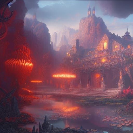 Detailed Matte Painting of a Flamenwerfer