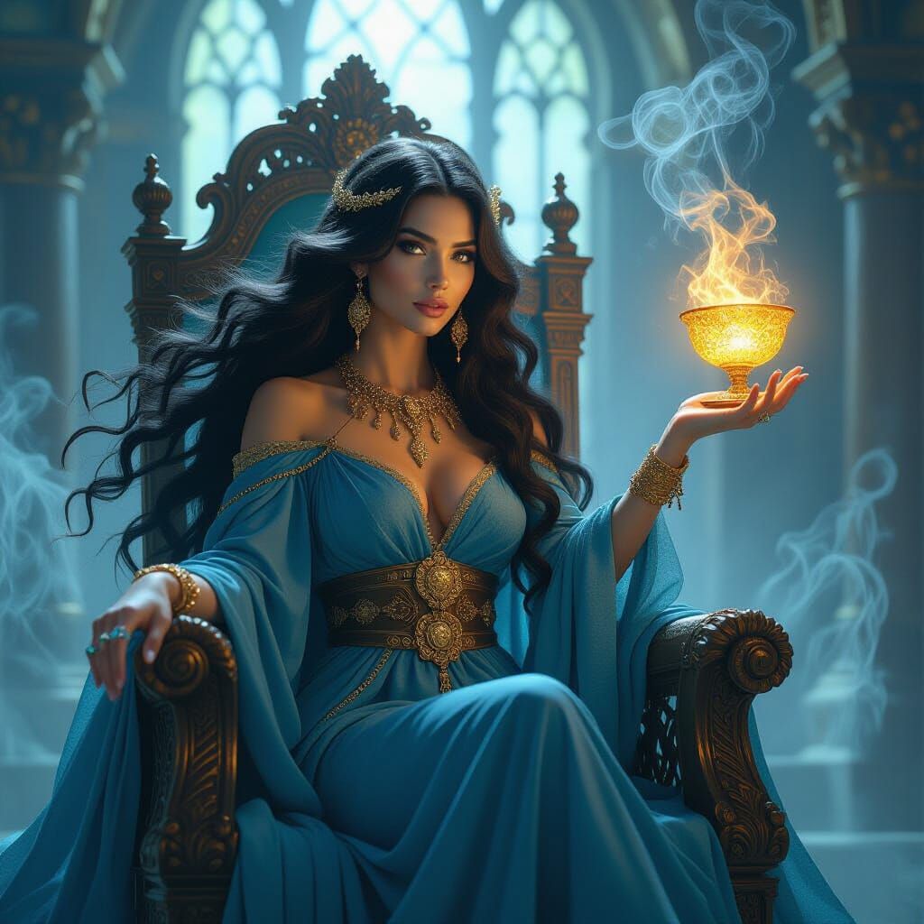 Circe Offers a Golden Chalice in Her Hall