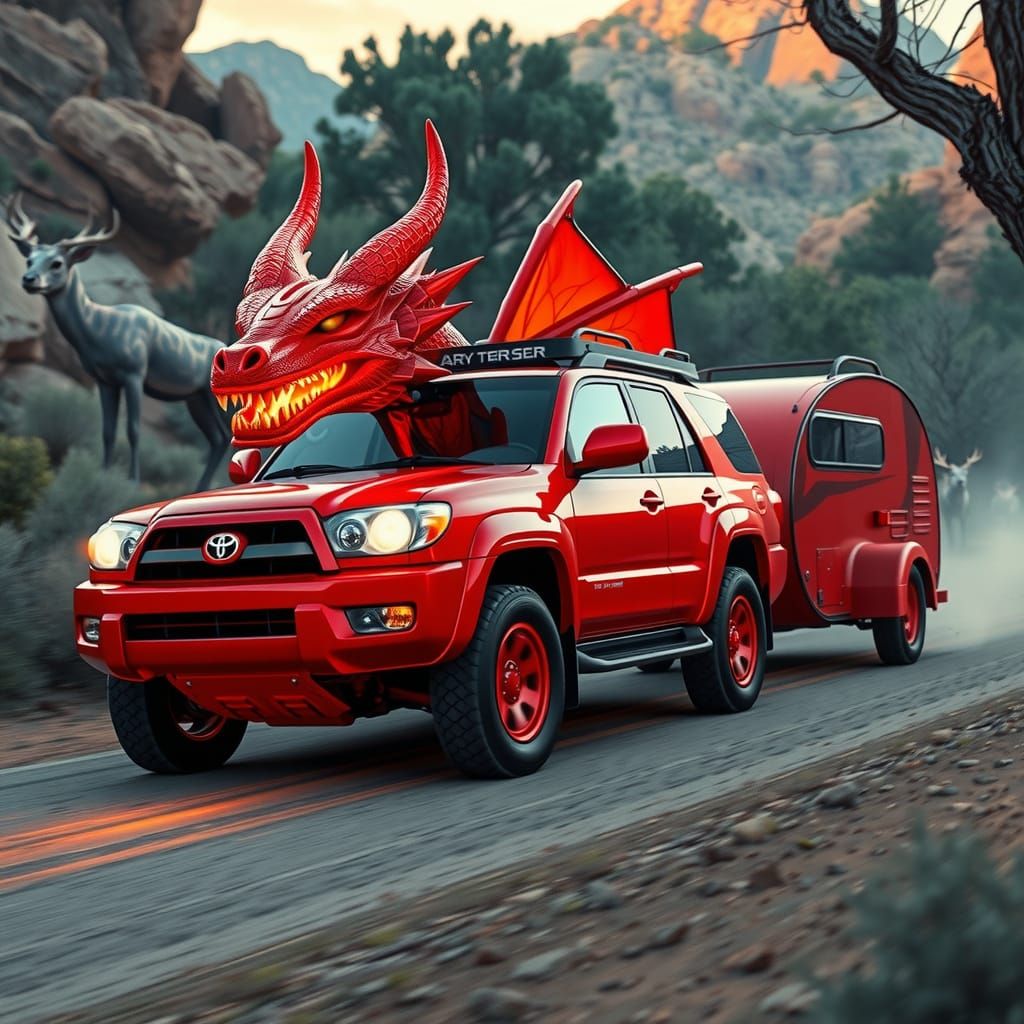 Red Dragon 4Runner on Red Rock Road