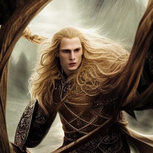 Glorfindel Battles Balrog in Middle Earth