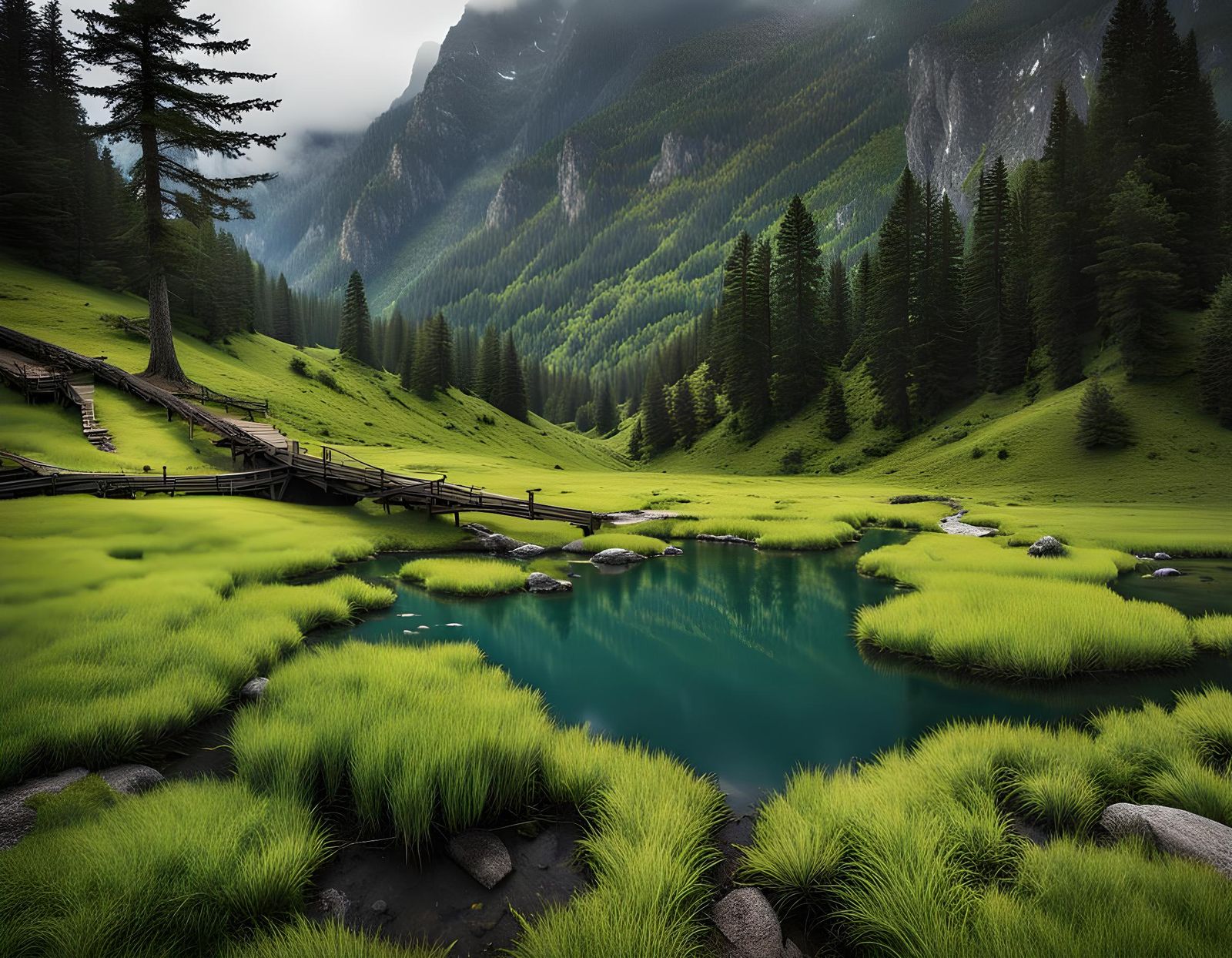 Isolated Peaceful Place in Mother Nature