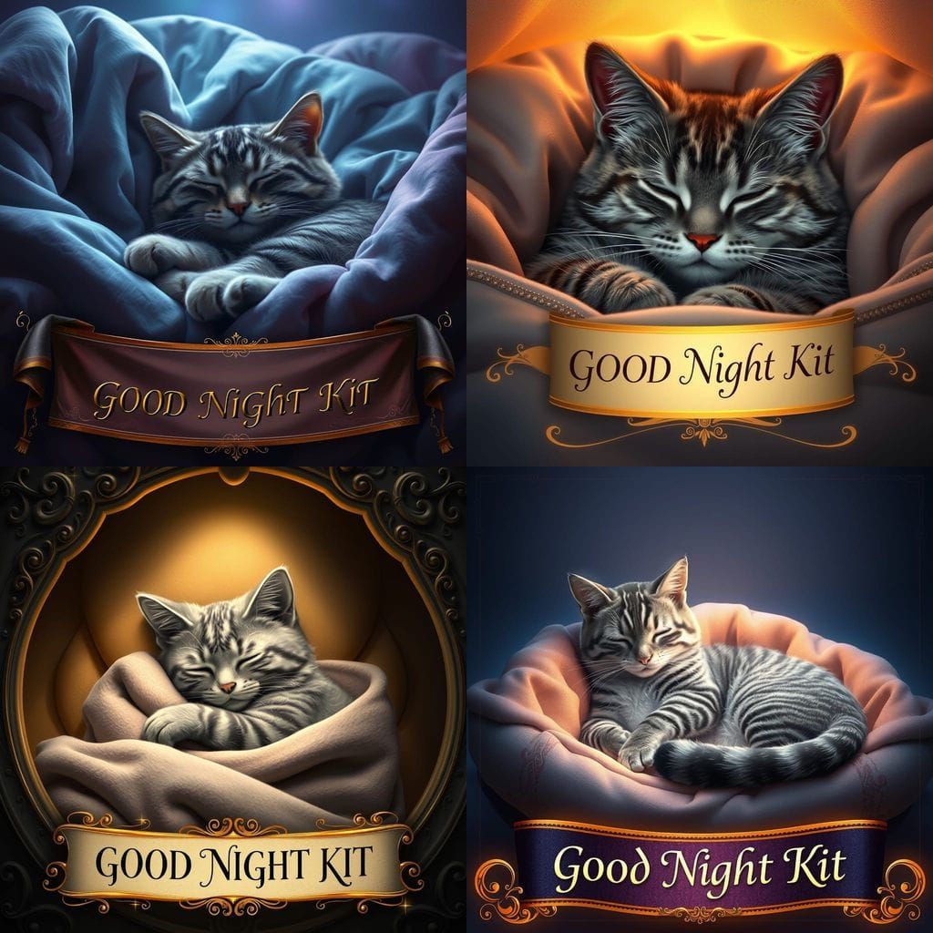 Stunning Gray Striped Cat in Whimsical Dreamscapes