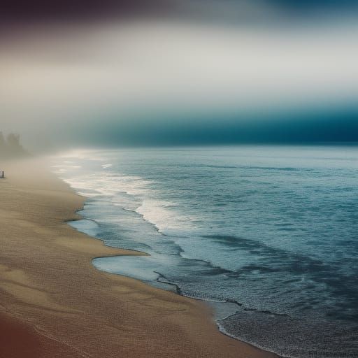 Ethereal Mist on the Coast: Natural Light Photography