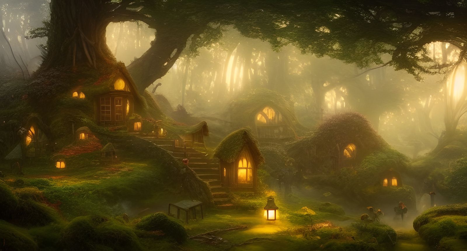 Fae Village in the Faewild: Fantasy Concept Art