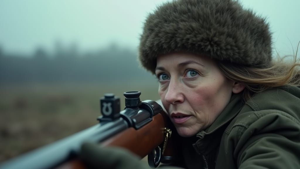 WWII Russian Sniper During Siege of Leningrad