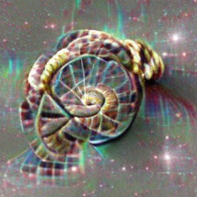 Snakeskin Pinwheel Astrolabe: Abstract AI Art