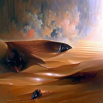Arrakis Landscape in Oil Painting Style