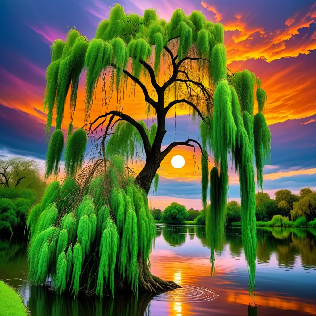 Willow Weeping on the Bayou