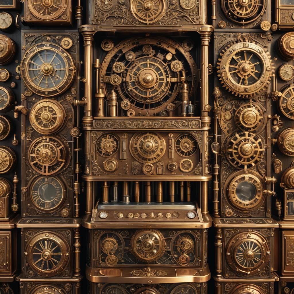 Steampunk Snack Automat with Aetheric Glow