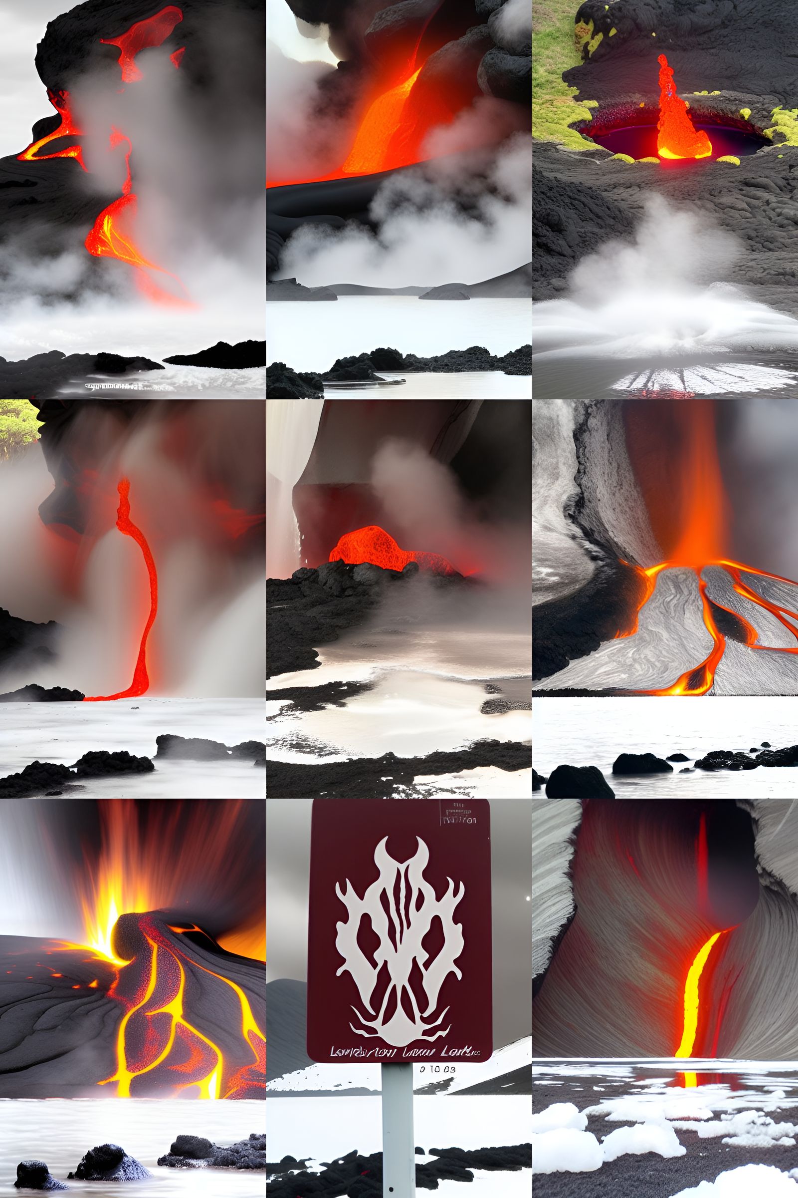 Mesmerizing AI Lava Lake