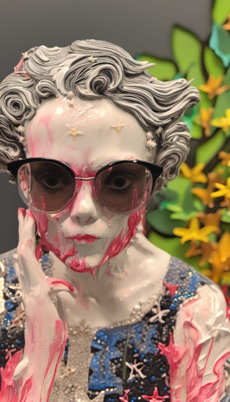 Stars Devour Body in Dreamcore Collage