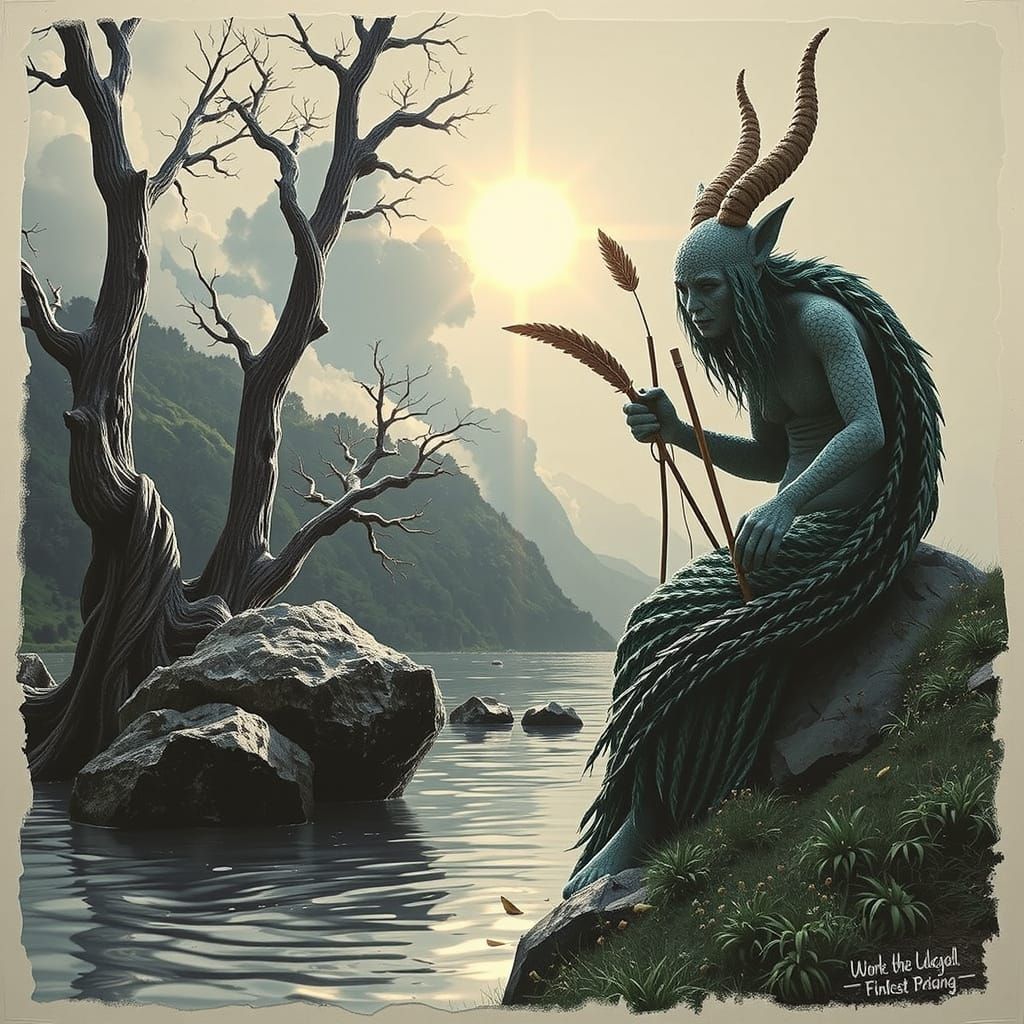 Colorful Landscape with Surreal Color Palette