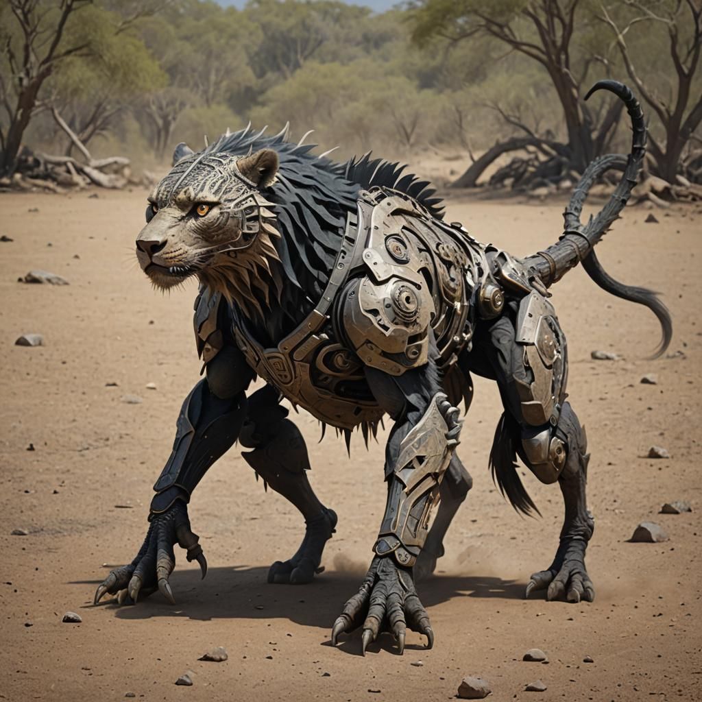 Surreal One-Legged, One-Eyed Creature