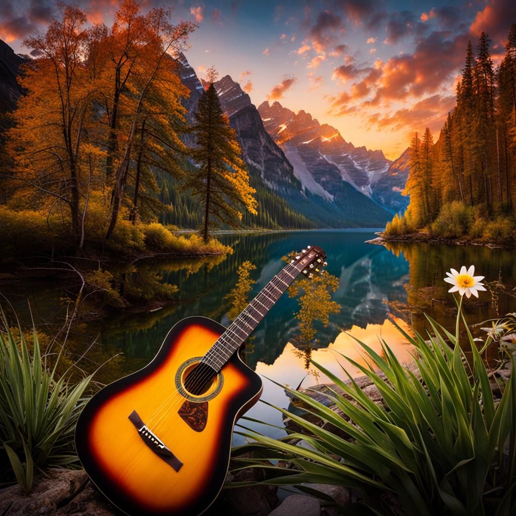 Relaxing Guitar and Flute Music Therapy Image
