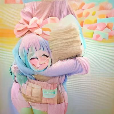 Wholesome Anime Girl with Sweet Smile