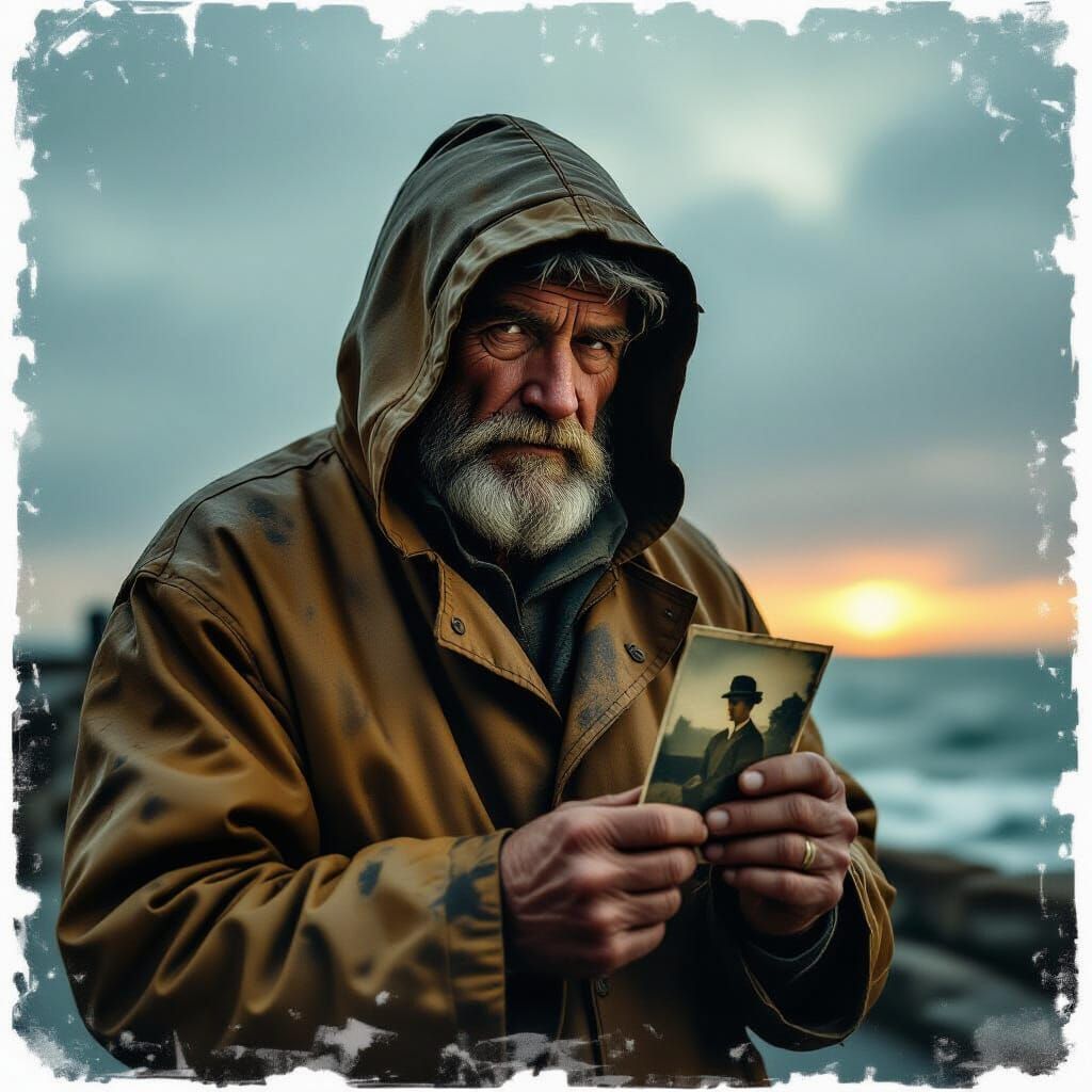 Lighthouse Keeper Portrait in Cinematic Realism Style