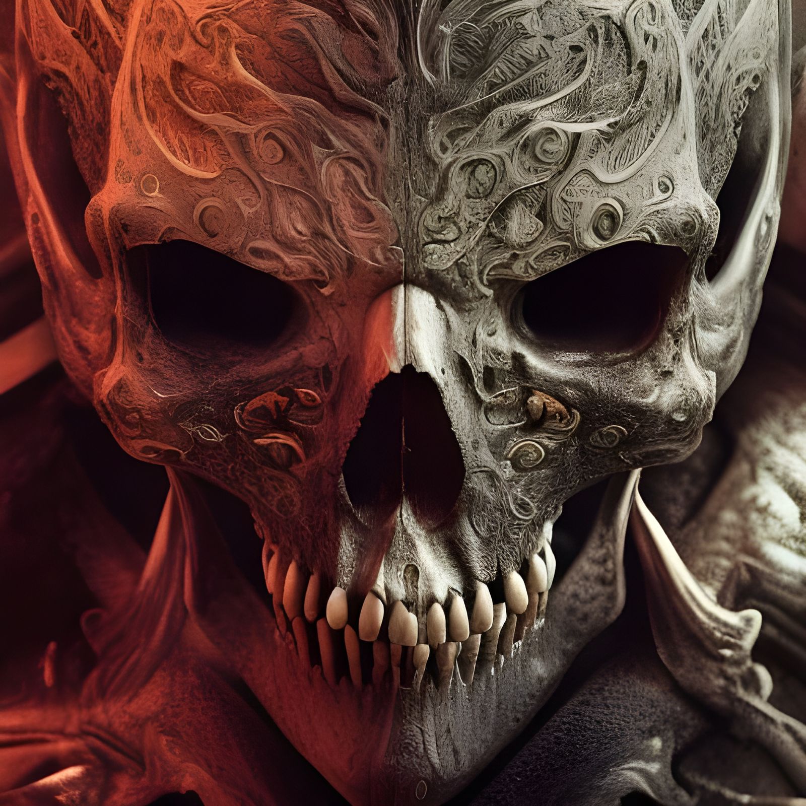 Hyperrealistic Skull with Dynamic Lighting