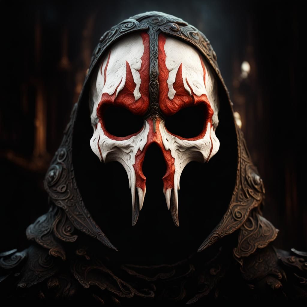 Epic Goblin Skull Mask: Digital Matte Painting