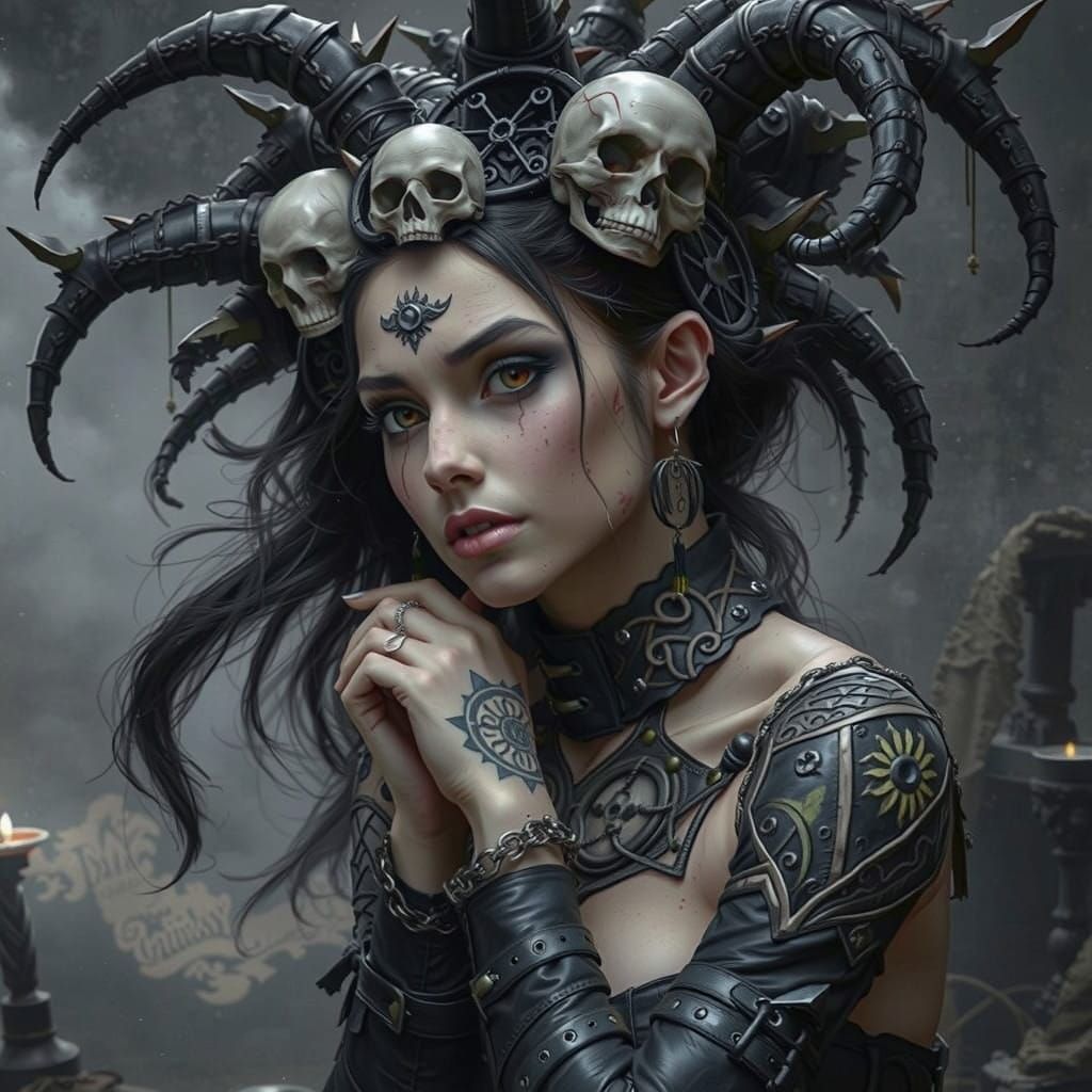 Gothic Elf Seer in Dark Workshop