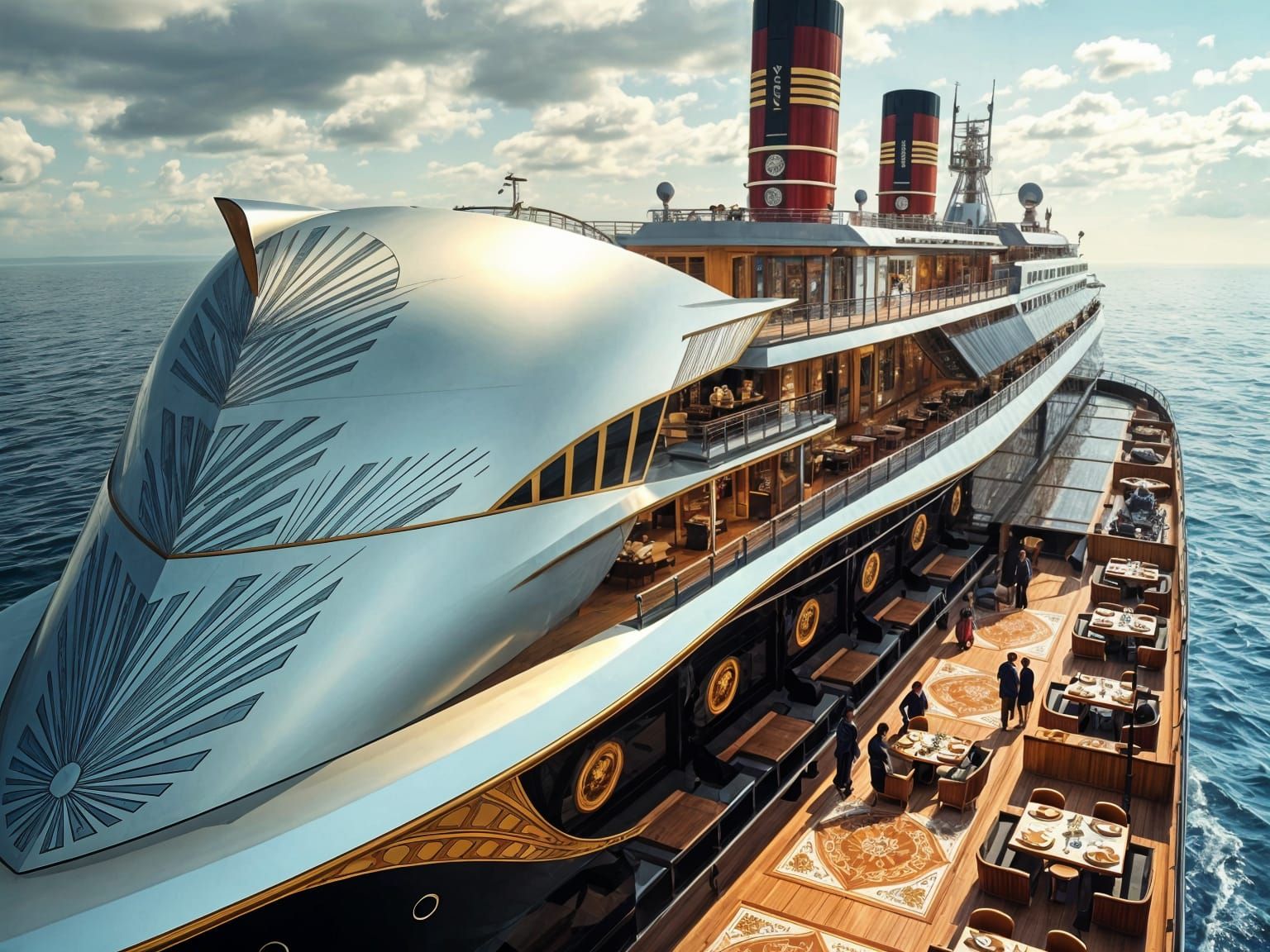 Art Deco Cruise Liner of the Golden Age