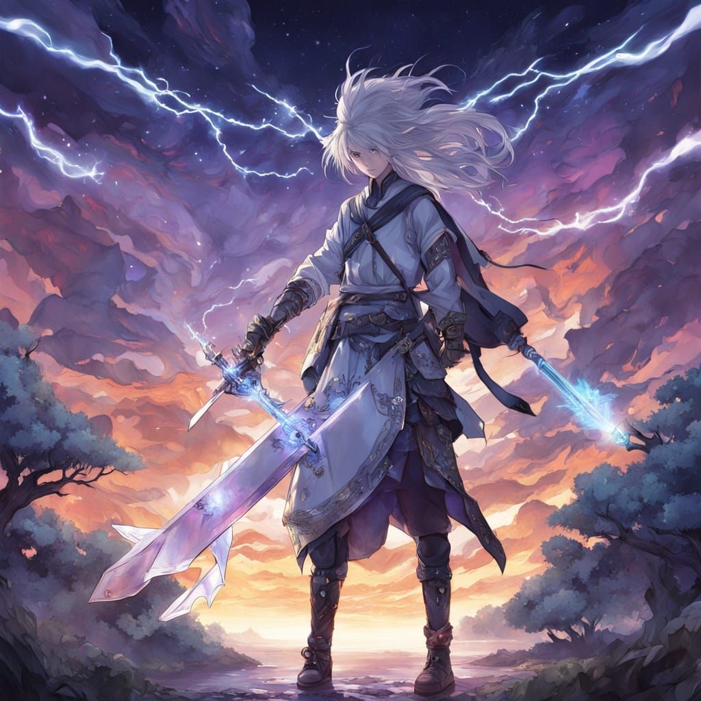 Hyper-Realistic Anime-Inspired Digital Art of a Glowing Jade...