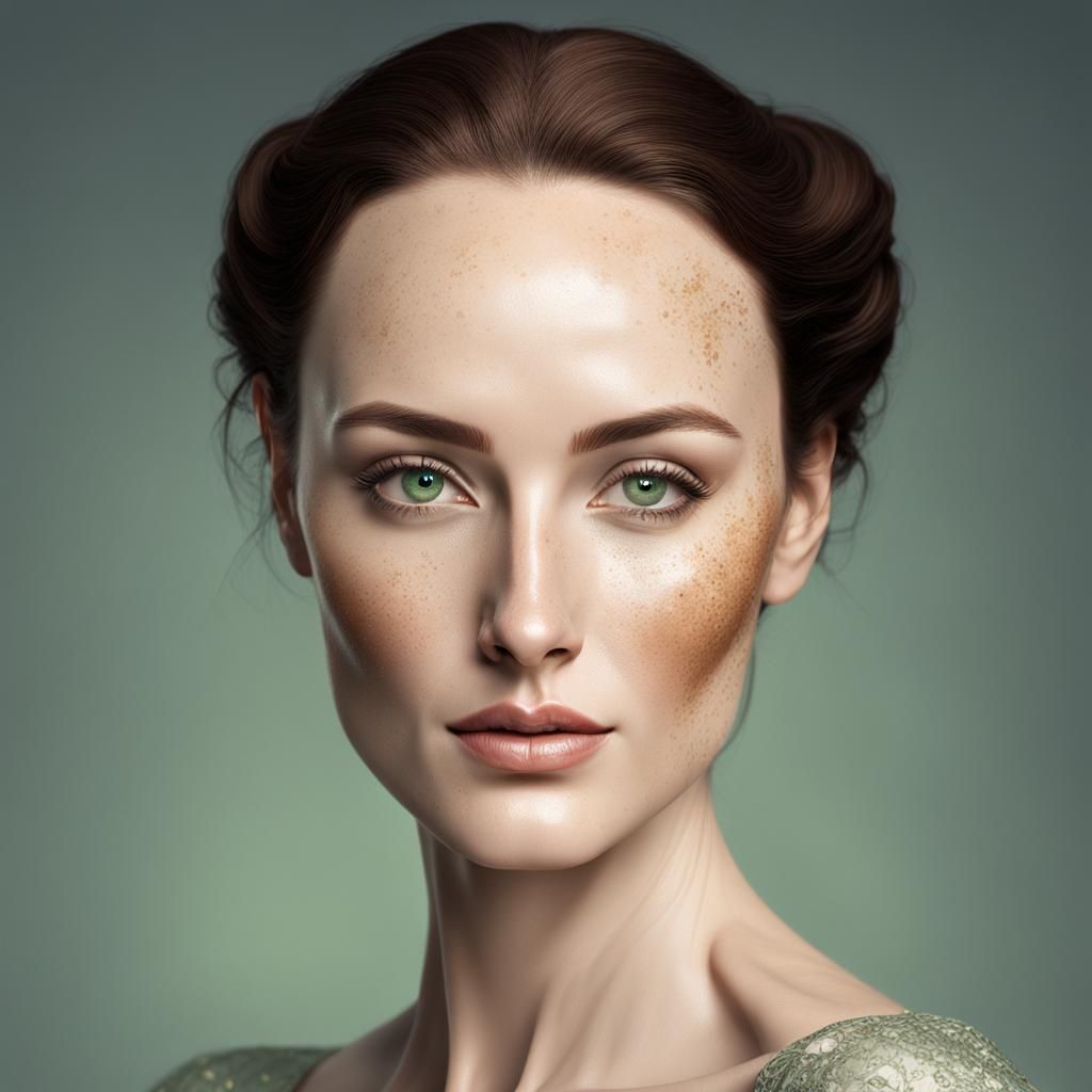 Elegant Woman with Refined Feminine Features