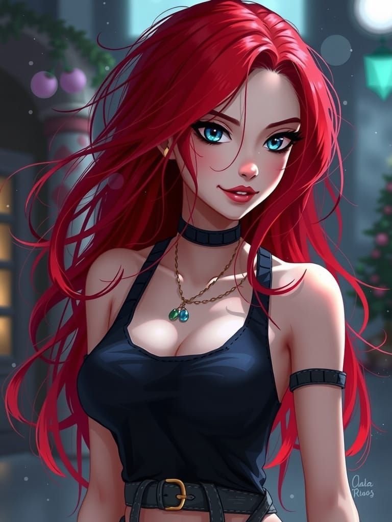 Girl in Gingerbread Kingdom, Storybook Illustration