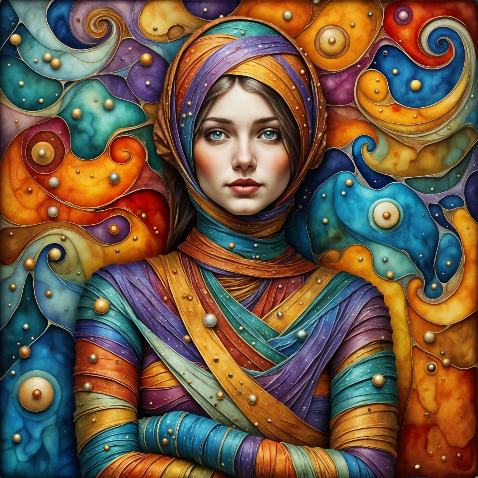 Mysterious Ancient Burial in Vibrant Colors