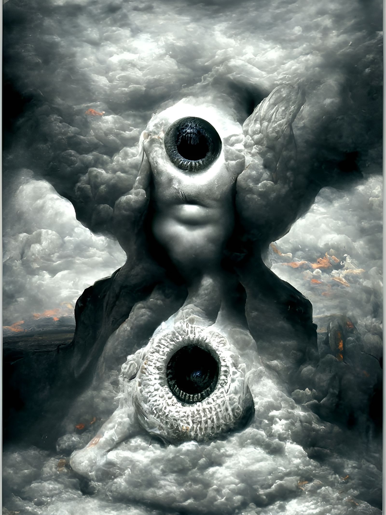 Biblically Accurate Angel in Surrealist Style