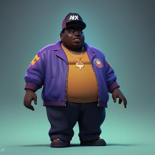 Biggie Smalls as 3D Digital Art