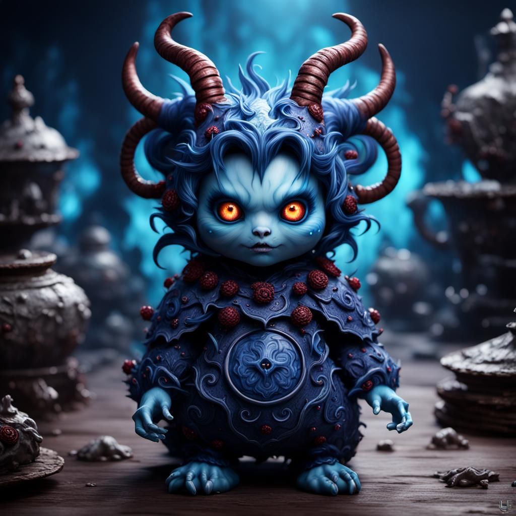 Demonic Porcelain Doll: Fantasy Concept Art