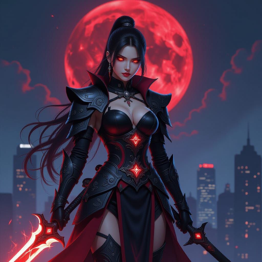 Zoe K-pop Demon Hunter in Futuristic Seoul