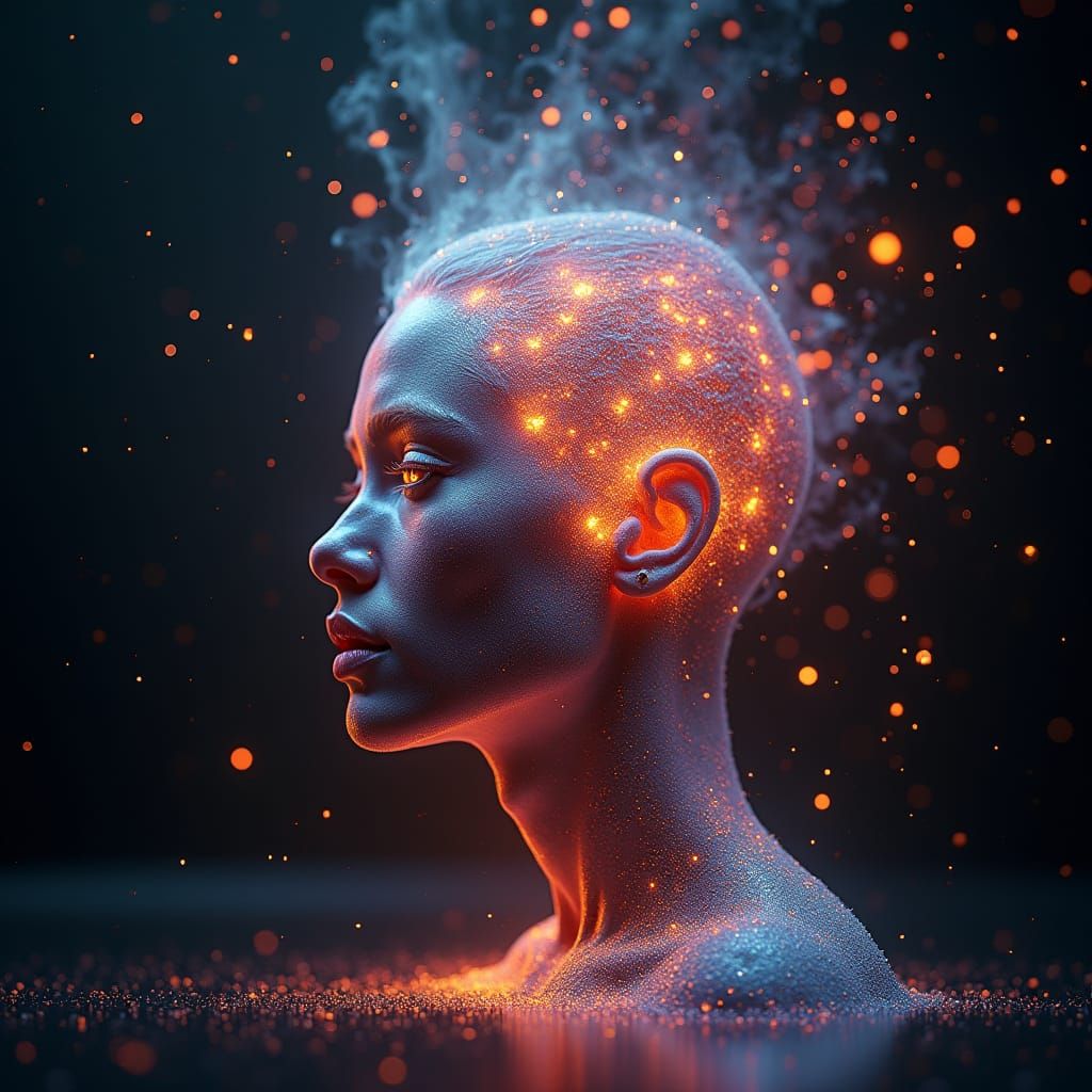 Radiant Person Shines With Ethereal Light