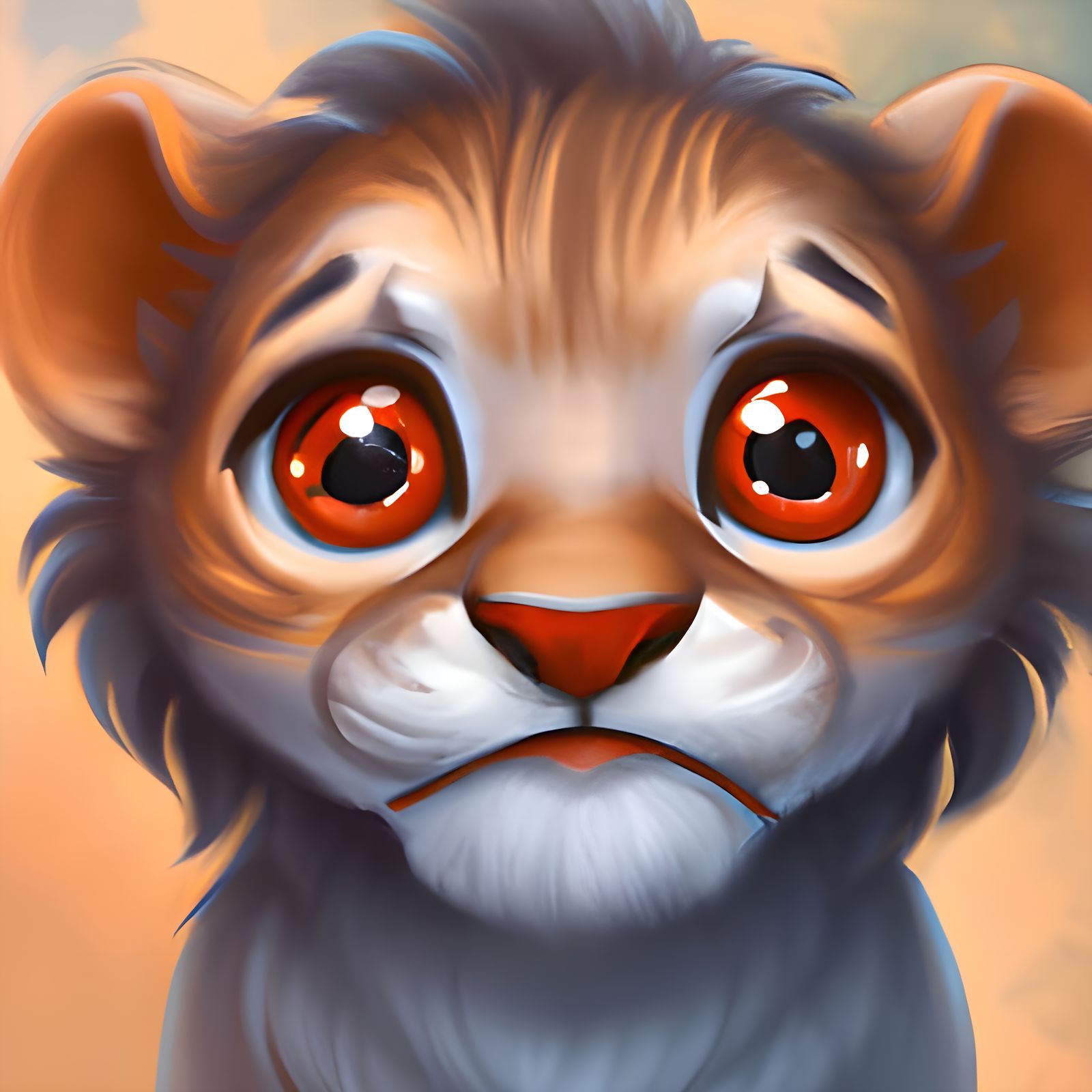 Surprised Lion King baby