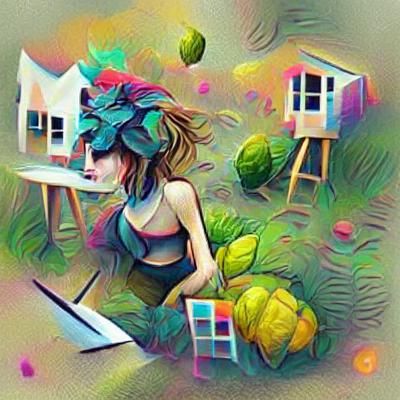 AI Artist Creates Digital Illustration