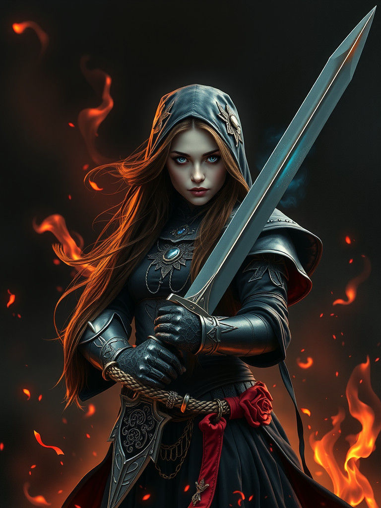 Dark Souls Knight Maid with Glowing Eye