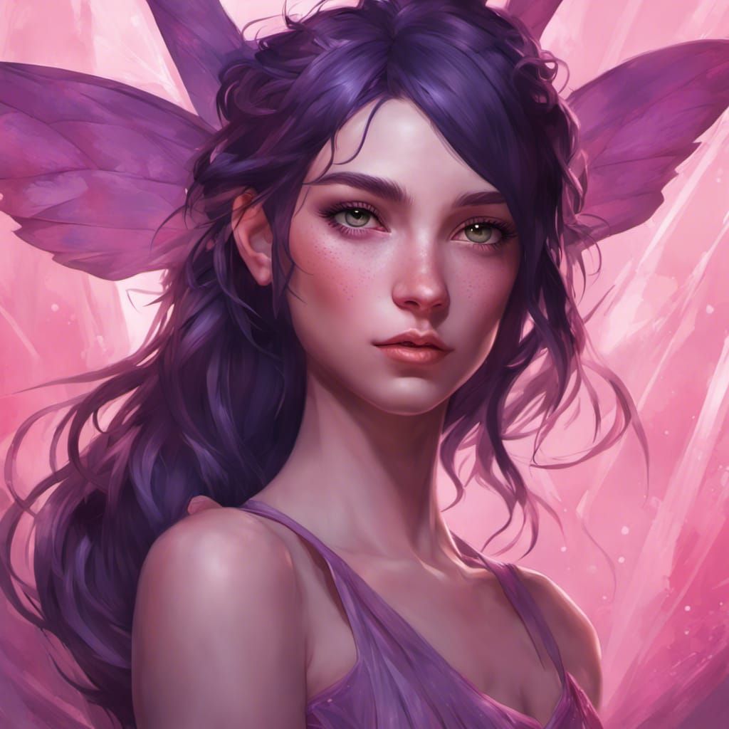 Teen Fairy Portrait in Hyperdetailed Digital Art Style