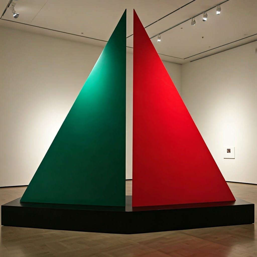 Triangles in Elegant Gallery Sculpture