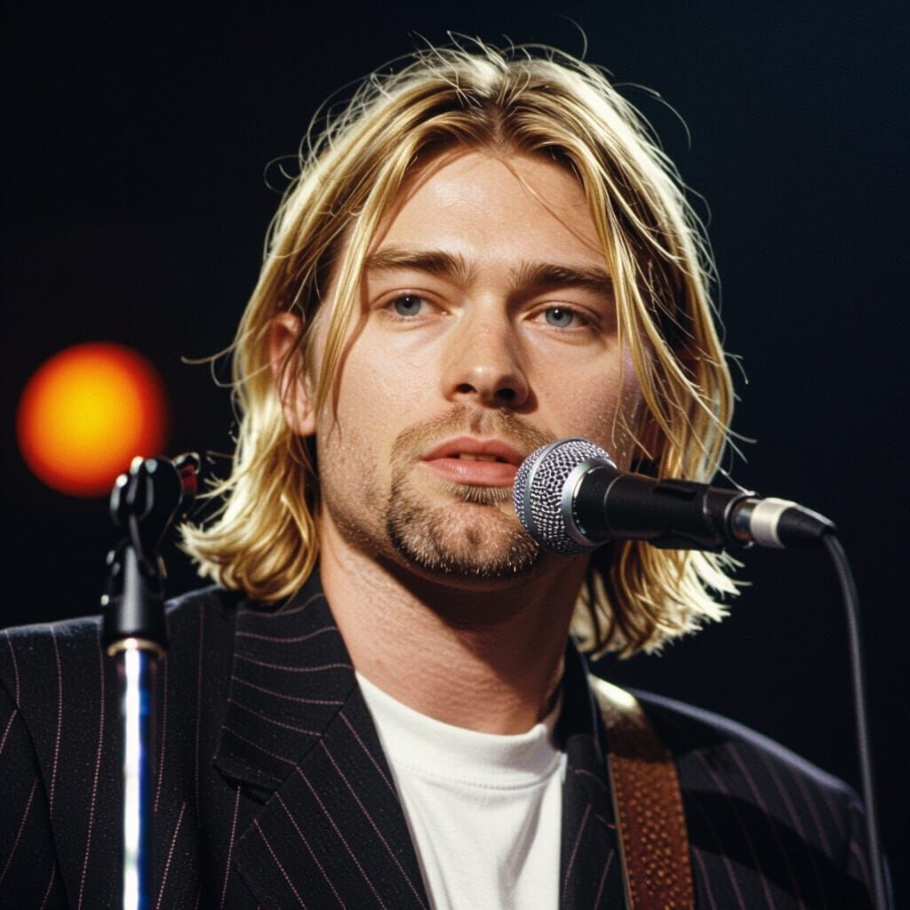 Iconic Kurt Cobain Portrait