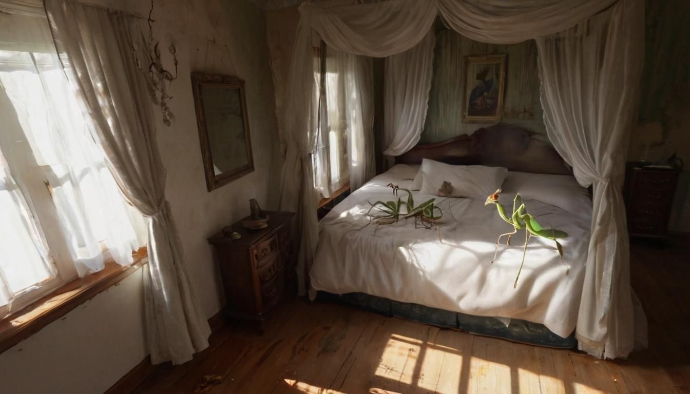 Praying Mantis's Fauvist Wedding Morning