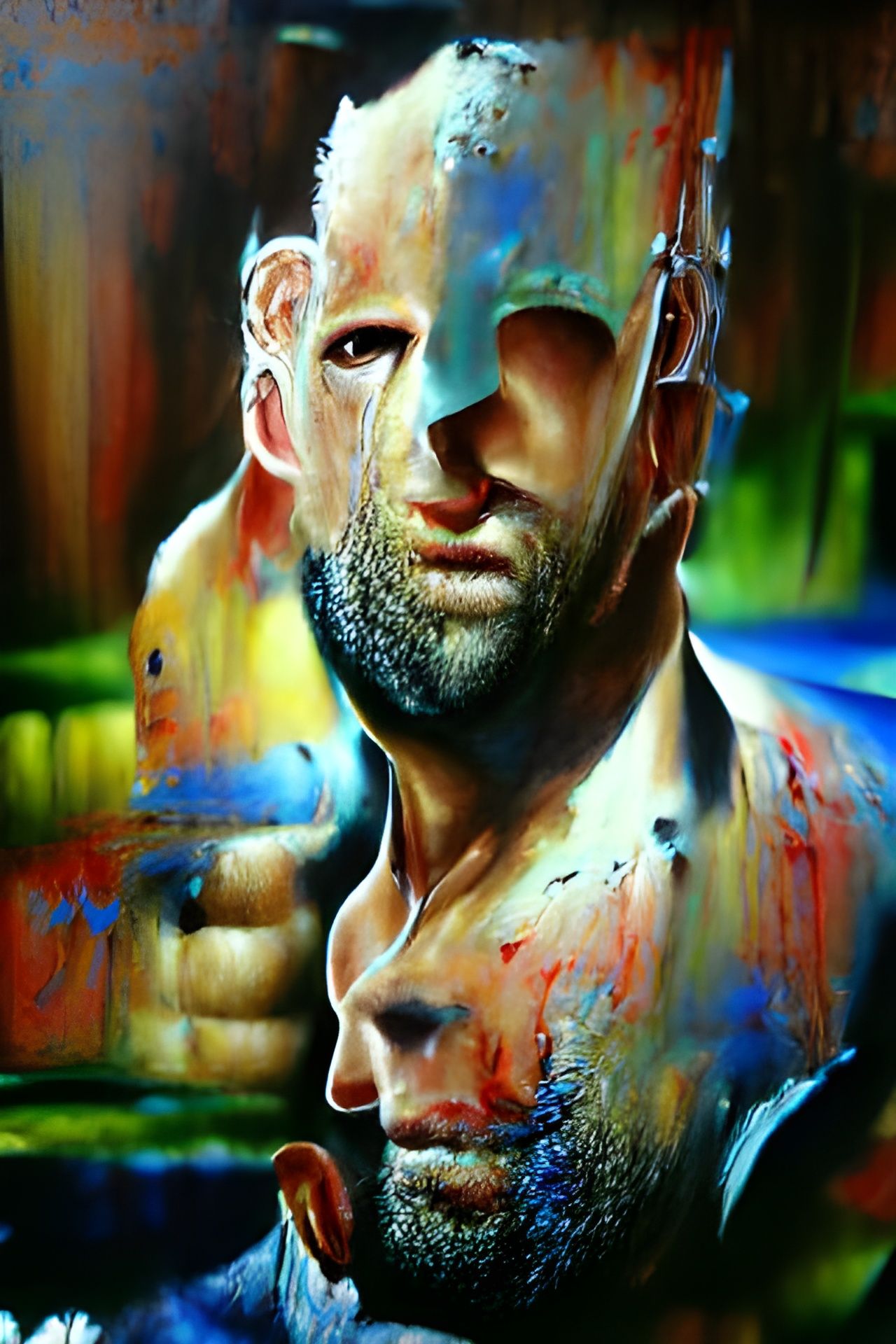 Jason Statham in Mechanical Realism Style