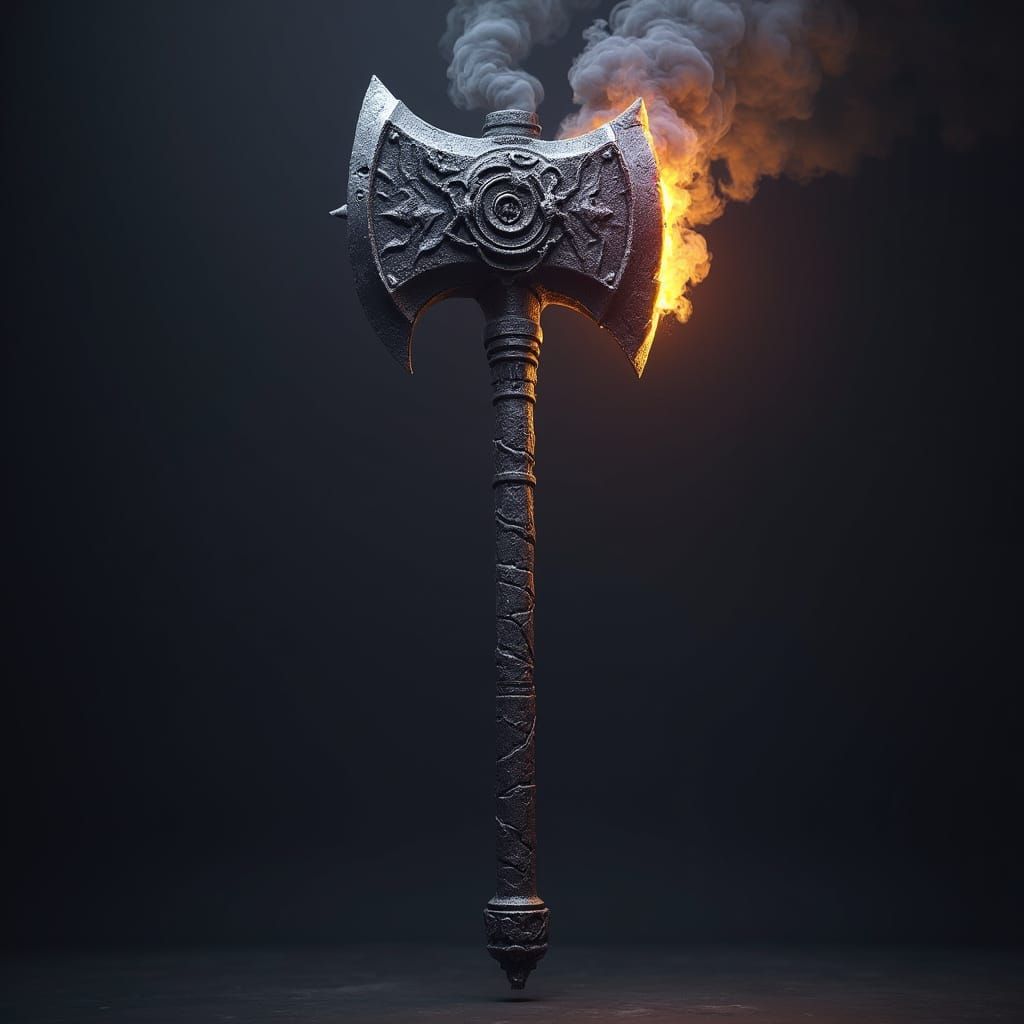 Majestic Dwarven Battle Hammer of Darkness