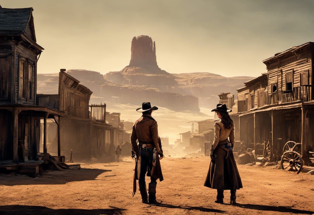 Desolated western town