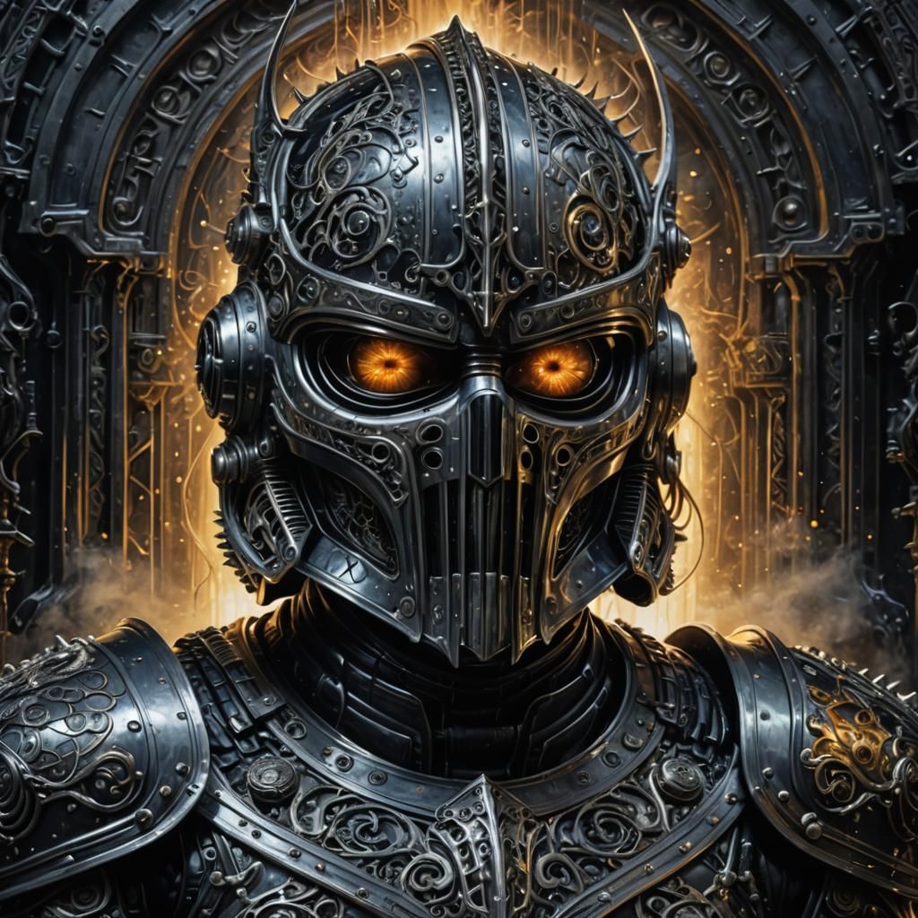 Epic Evil Dark Knight Steel Helmet ⚔️🏰💫