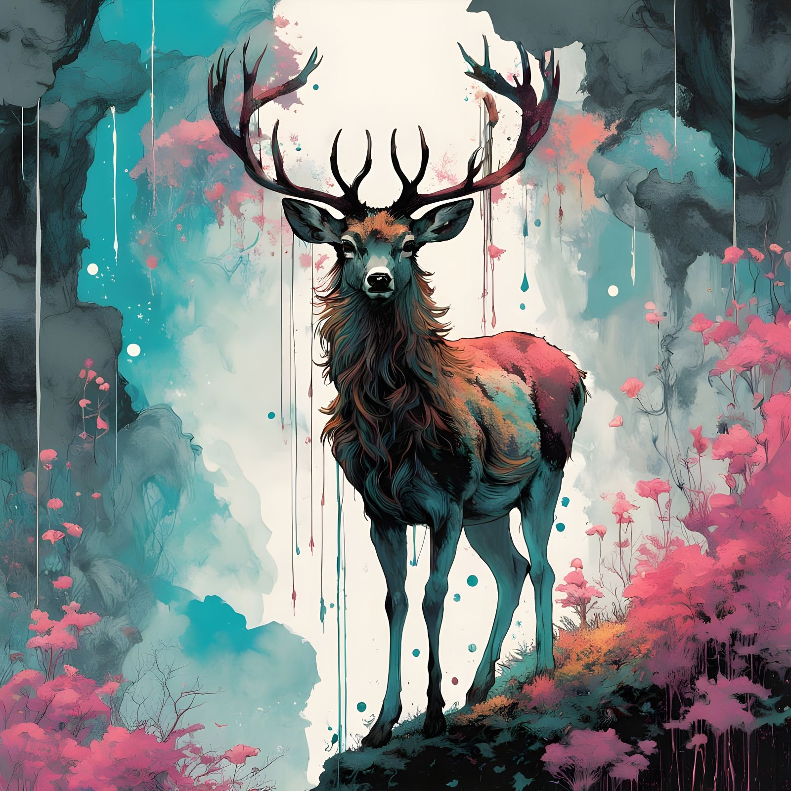 Enchanted Bioluminescent Forest at Dusk