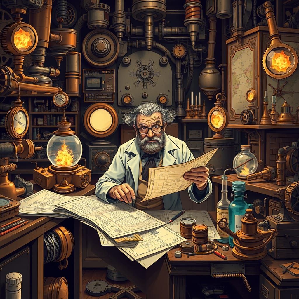 Steampunk Inventor's Workshop Unveiled